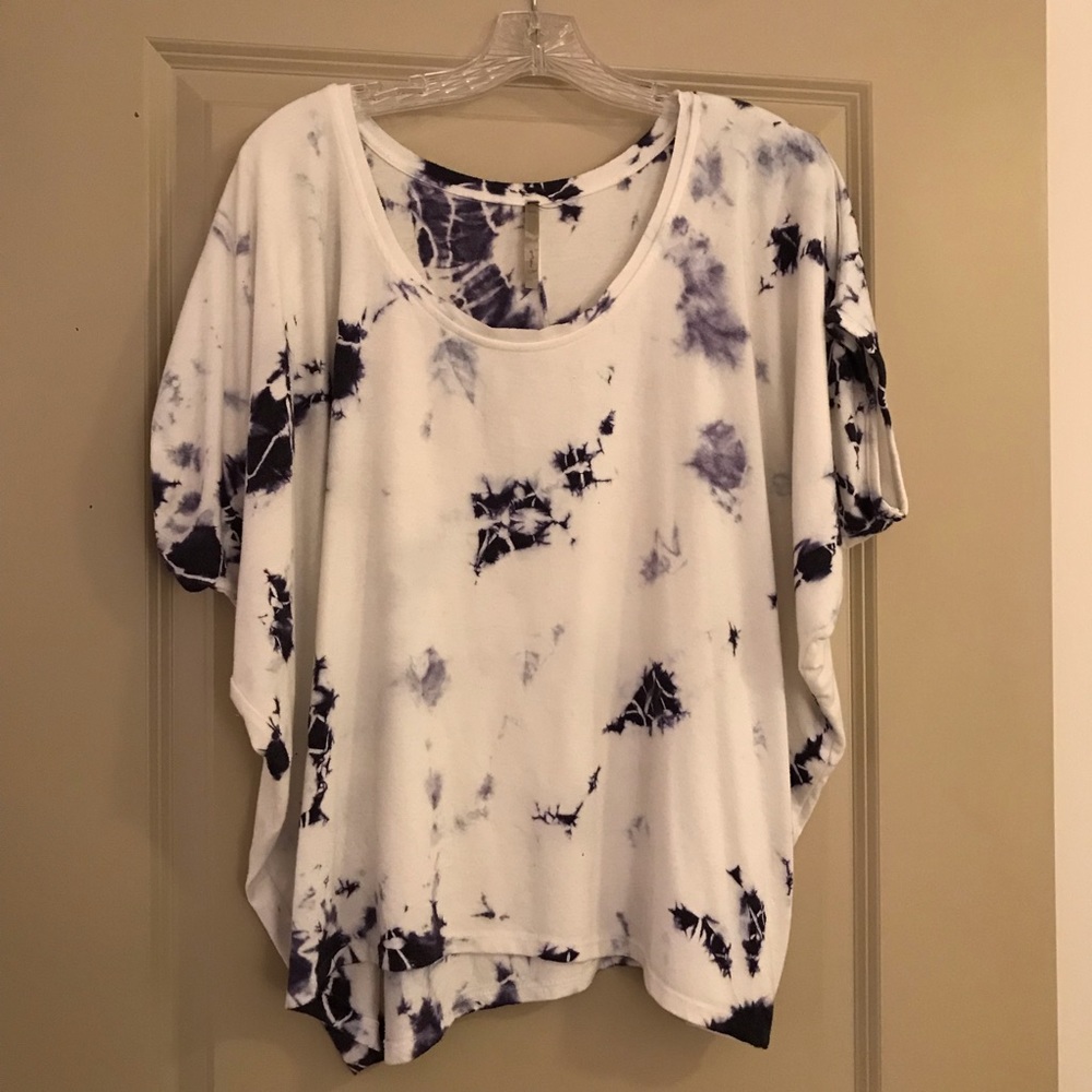 White/Purple Tie-Dye Shirt